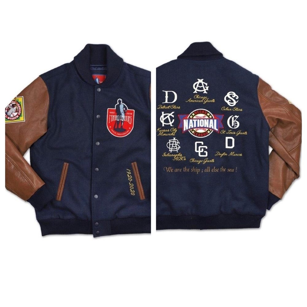 NWT Negro Baseball League
Centennial Varsity Jacket 1920-2020
Size 4XL Ltd Ed